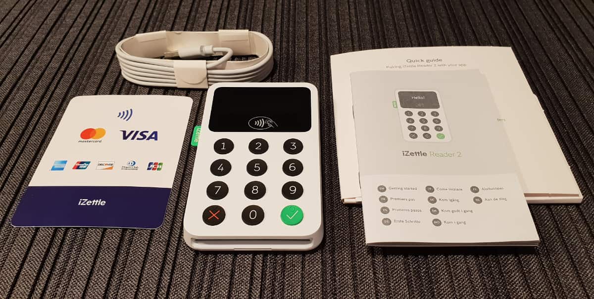 iZettle Reader pakketinhoud iZettle Reader pakketinhoud