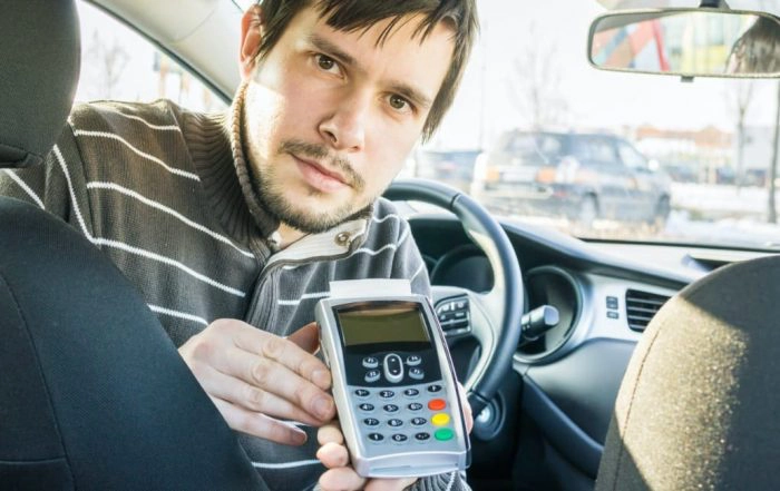 pinautomaat voor taxi