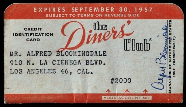 Originele Diners Club kaart