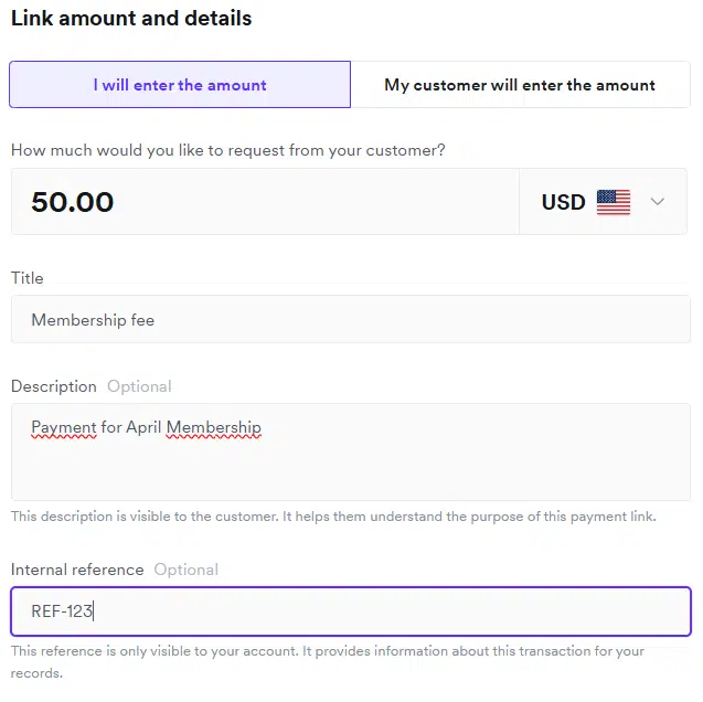 Een betalingslink aanmaken met Airwallex