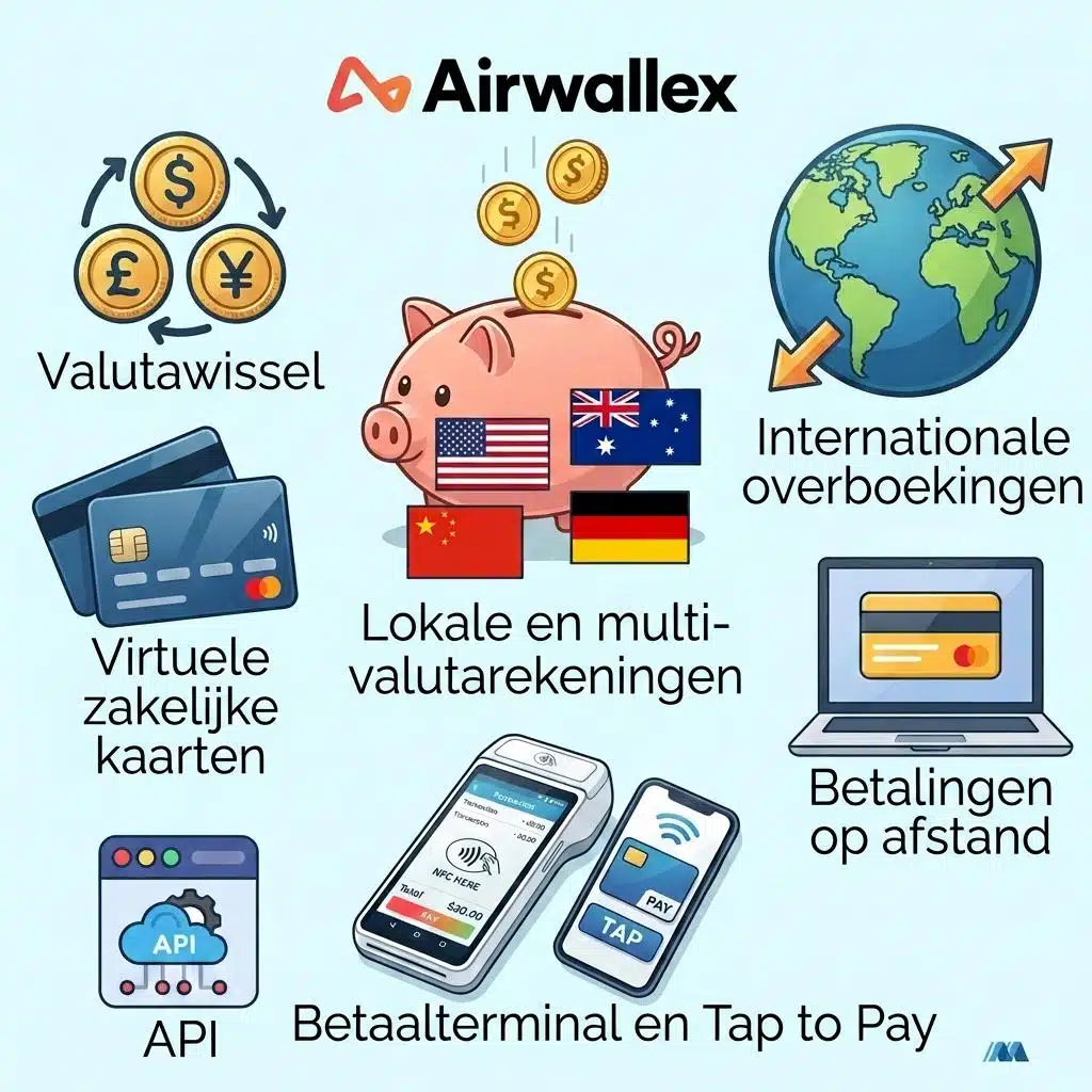 De diensten van Airwallex De diensten van Airwallex