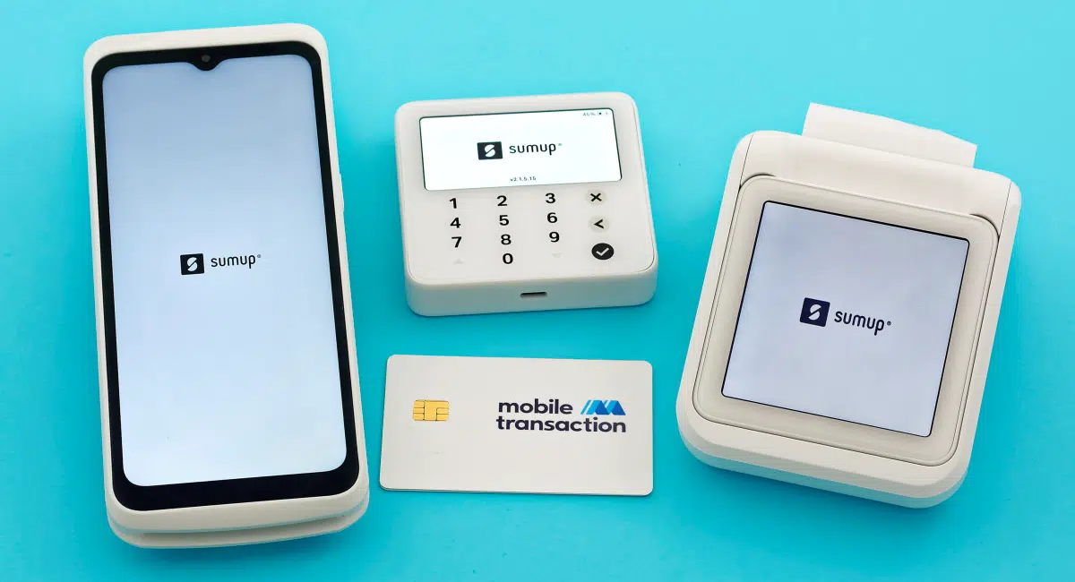 SumUp Terminal, Solo Lite en Solo, met Mobile Transaction-betaalkaart